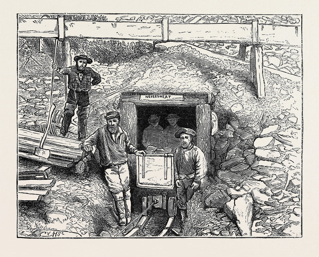 Detail of Mining Tunnel, Williams' Creek, Cariboo, British Columbia by Anonymous