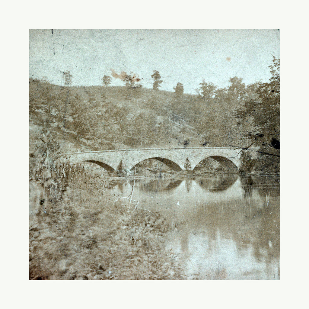 Detail of American Civil War: Antietam Bridge, on Sharpsburgh and Boonsboro Turnkpike, a Stone Bridge Over a River by Anonymous