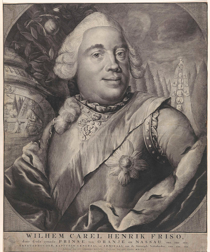 Detail of Portrait of William IV, Prince of Orange-Nassau by Theodorus Crajenschot