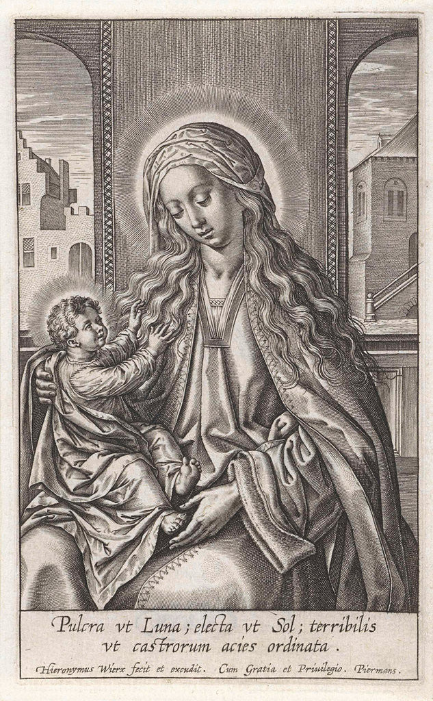 Detail of Mary with the Christ Child on her lap by Piermans