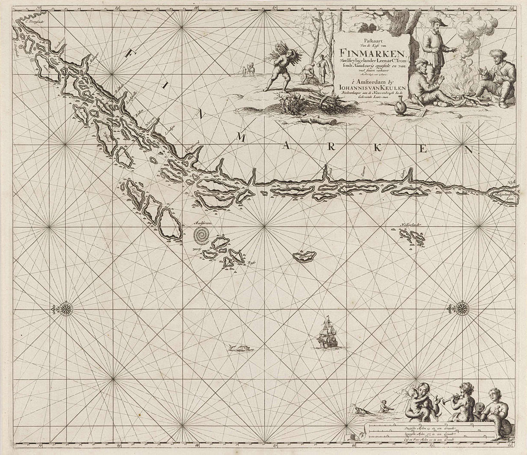 Detail of Sea chart of part of the Norwegian coast, Norway by unknown