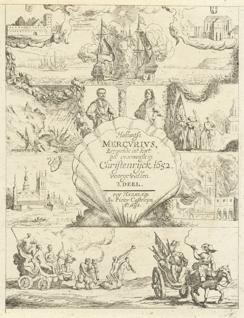 Detail of Several events in Europe in the year 1652 by Pieter Casteleyn