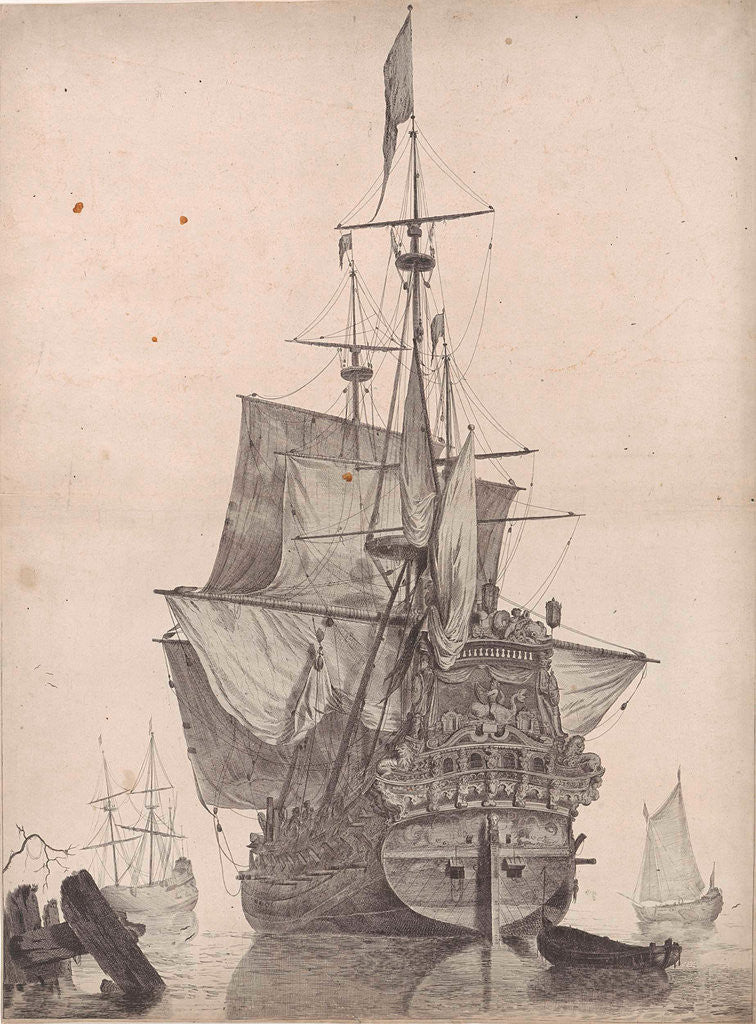 Detail of Dutch warship by Anonymous