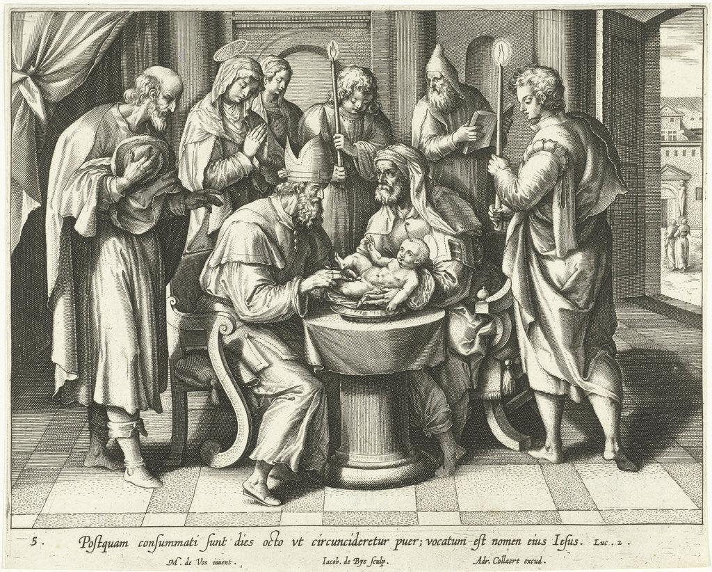 Detail of Circumcision of Christ by Adriaen Collaert