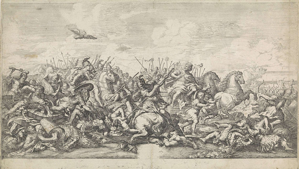 Detail of Battle between Alexander the Great and Darius III by Pietro da Cortona