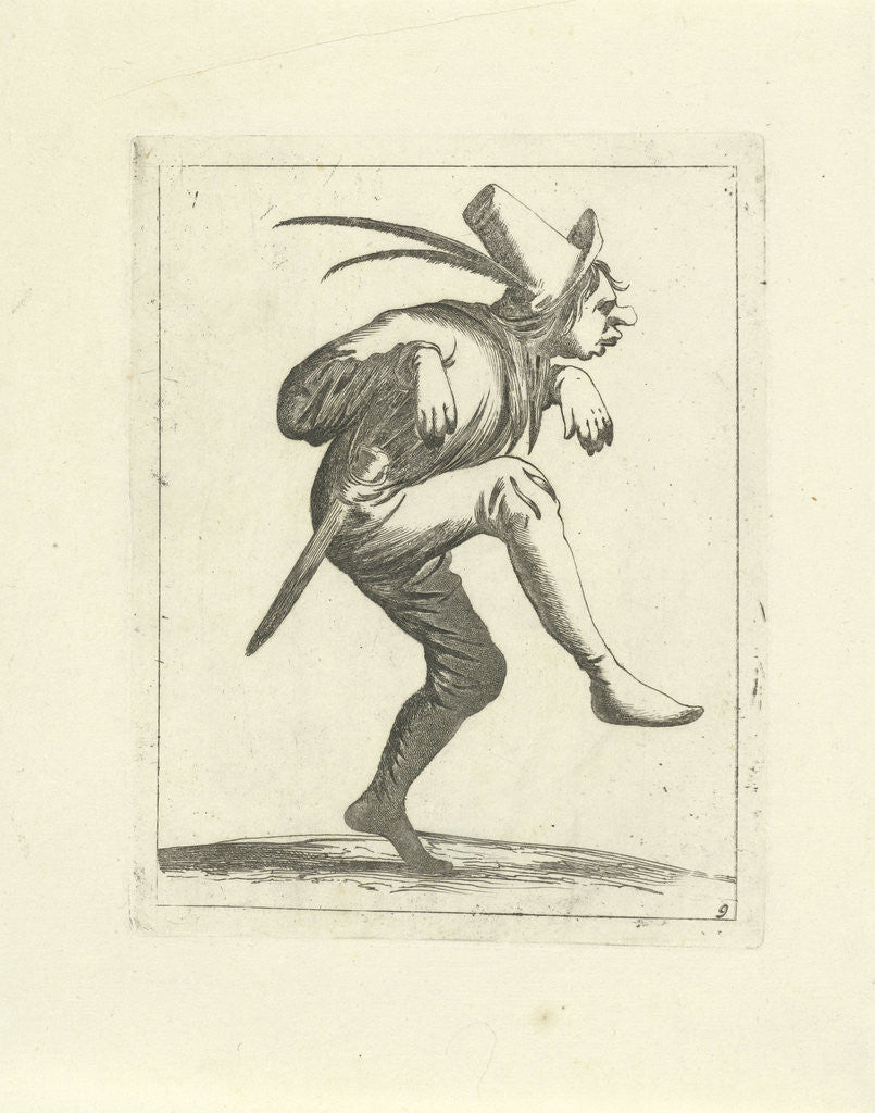 Detail of Dancing fool by Frederik de Wit