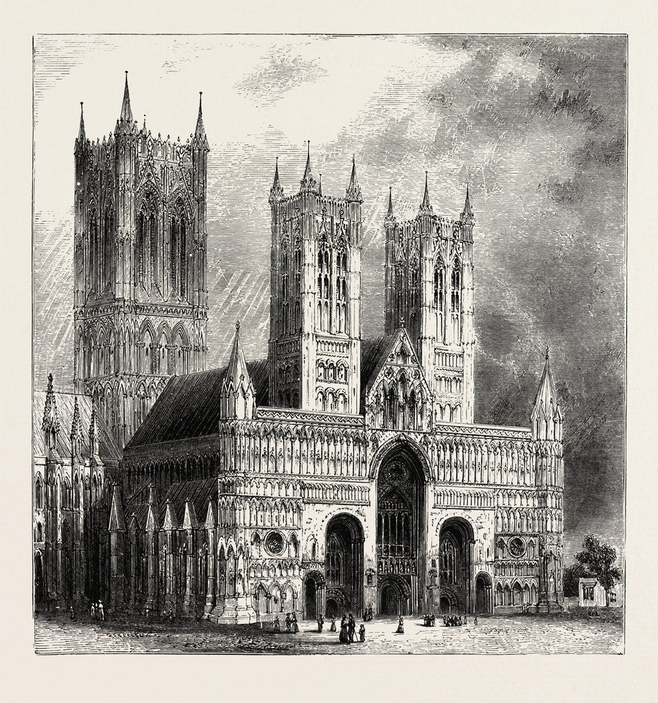 Detail of Lincoln Cathedral by Anonymous