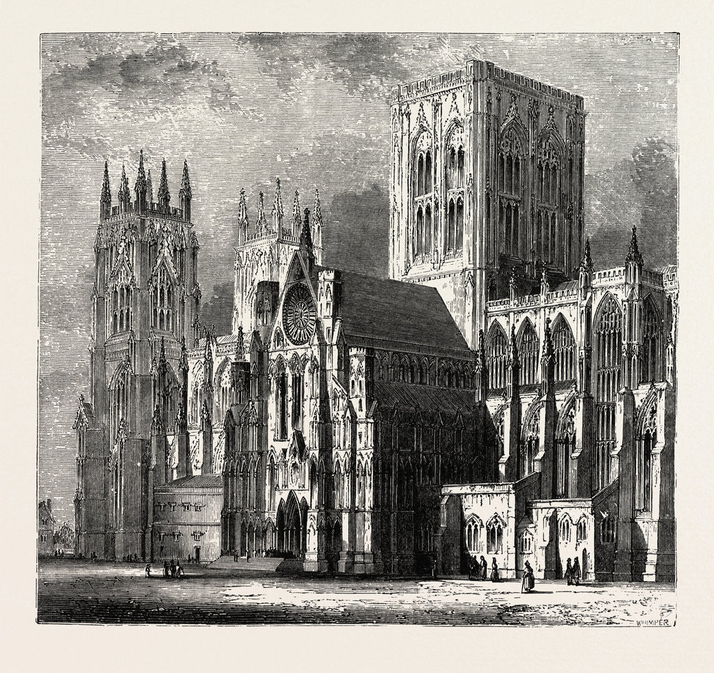 Detail of York Minster by Anonymous