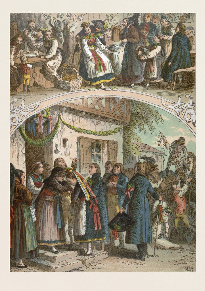 Detail of Traditional Hungarian Wedding by Anonymous