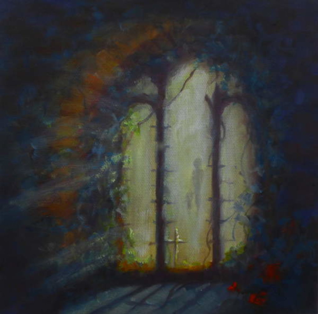 Detail of Day Light, 2018 Church window by Lee Campbell