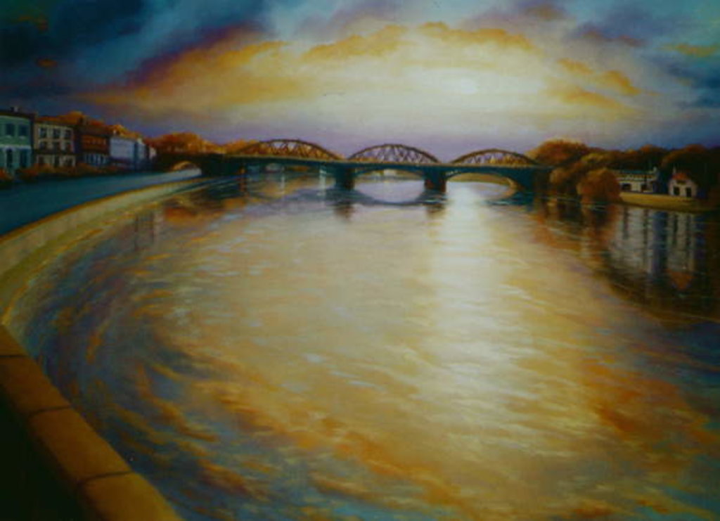 Detail of Barnes Bridge, 2006river Thames by Lee Campbell