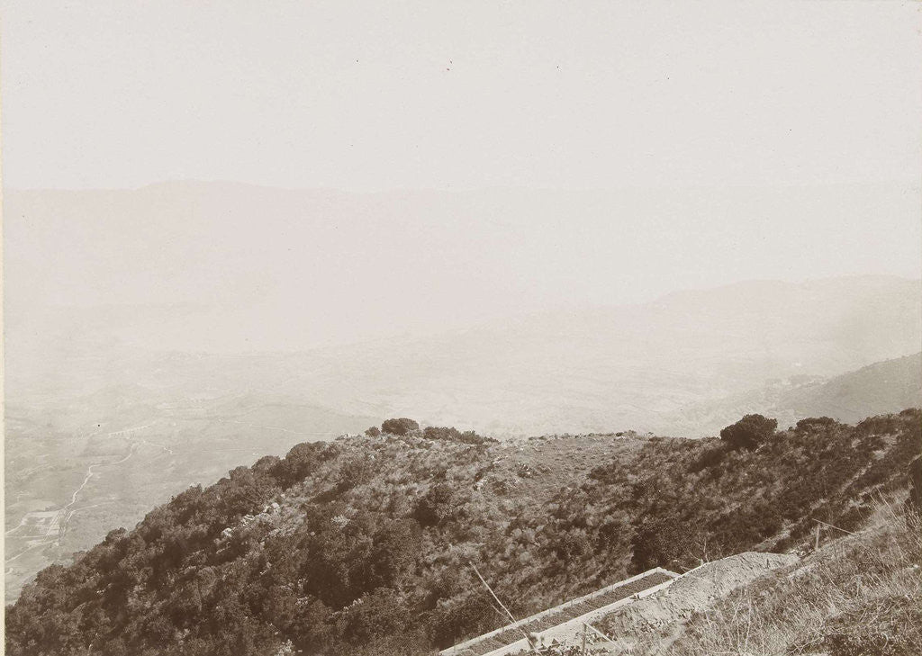 Detail of View Ajaccio from Punta Pozzo di Borgo, Corsica, France by Henry Pauw van Wieldrecht