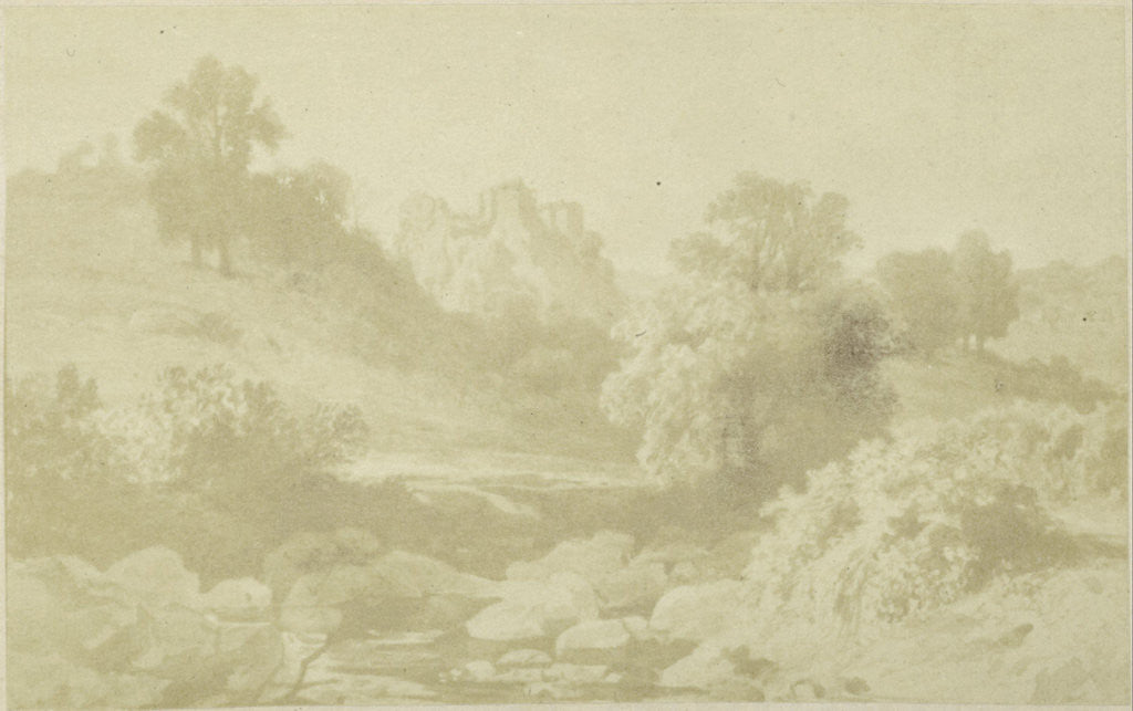 Detail of Photo Reproduction for illustration Horace, landscape in La Digentia by Anonymous