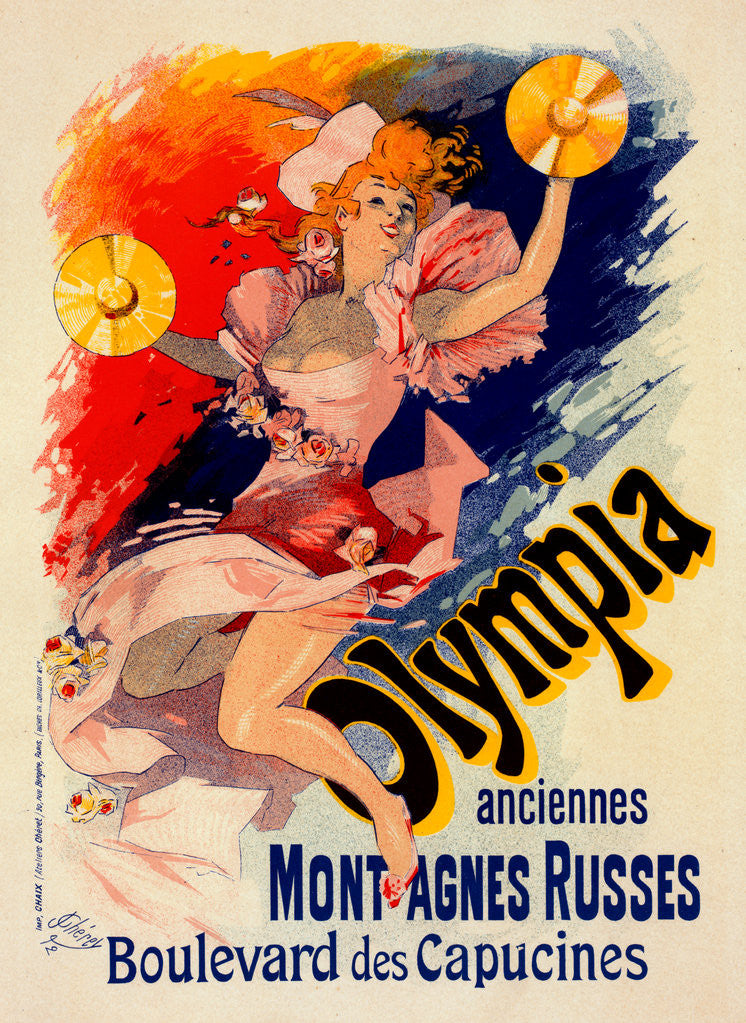 Detail of Poster for Olympia by Jules Chéret