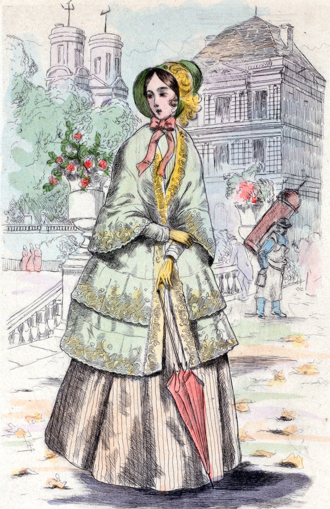 Detail of 1848, Women's fashion in nineteenth-century Paris by Henri Boutet