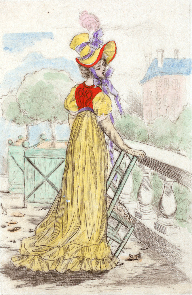 Detail of 1815, Women's fashion in nineteenth-century Paris by Henri Boutet