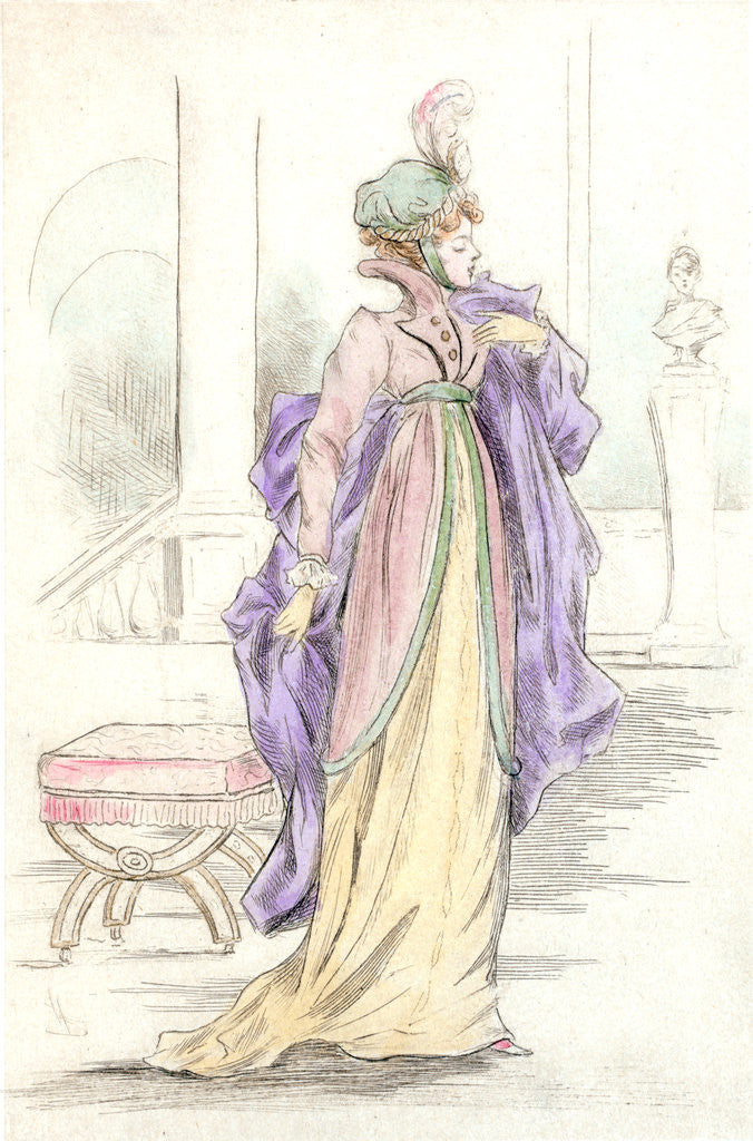 Detail of 1809, Women's fashion in nineteenth-century Paris by Henri Boutet