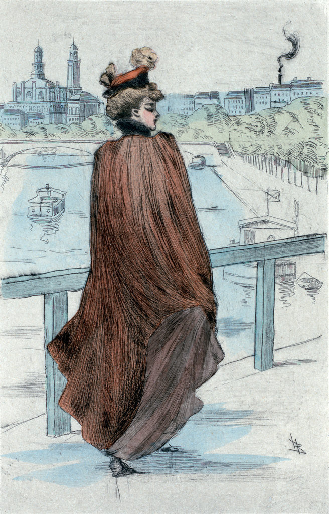 Detail of 1891, Women's fashion in nineteenth-century Paris by Henri Boutet