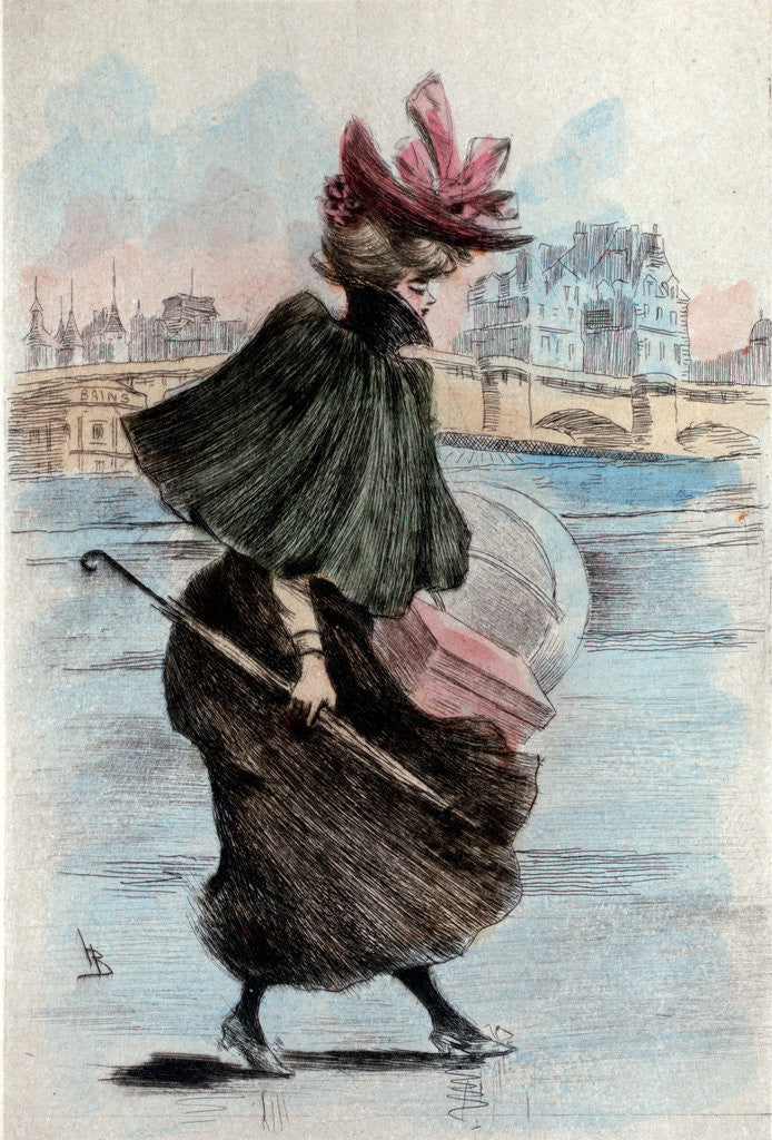 Detail of 1893, Women's fashion in nineteenth-century Paris by Henri Boutet