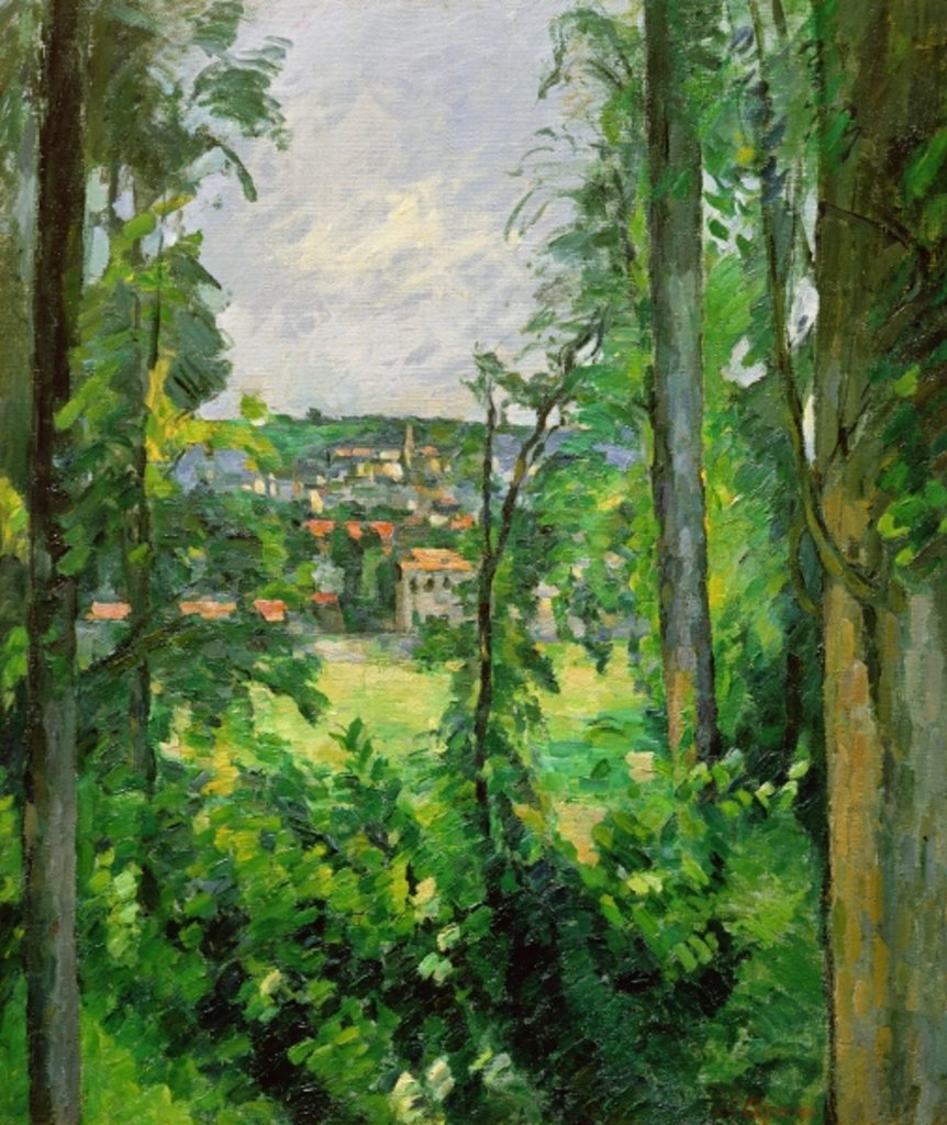 Detail of Auvers, View of the Outskirts, c.1875-77 by Paul Cezanne