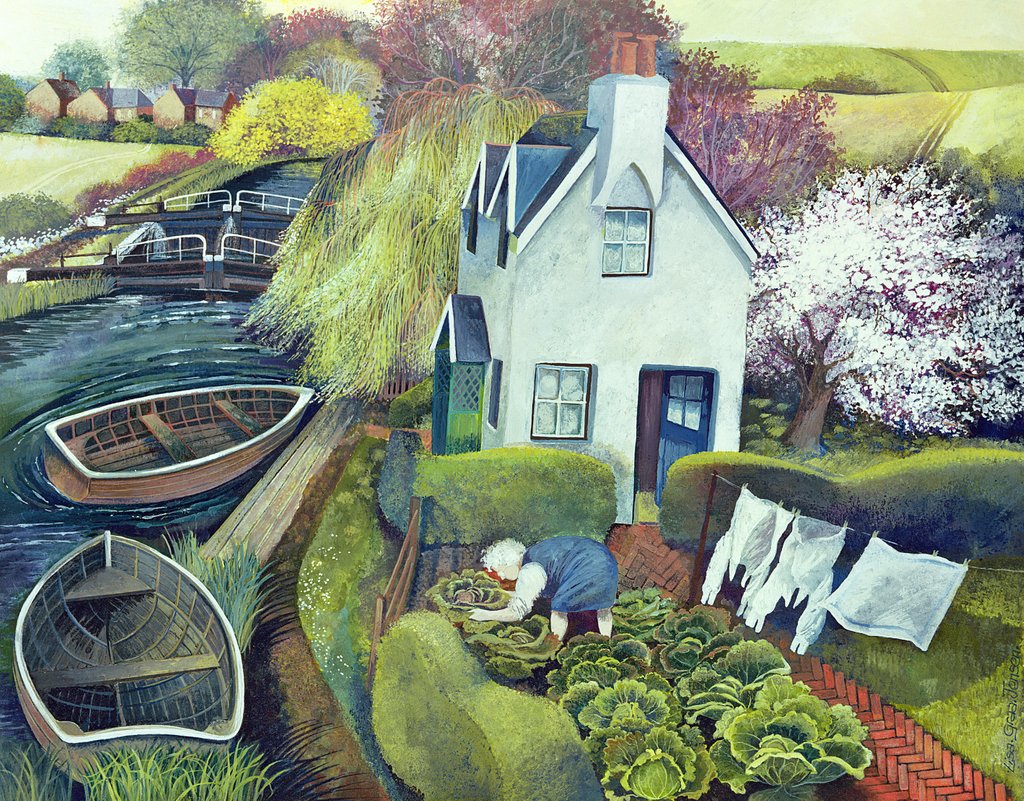 Detail of St. Catherine's, Lock Gates by Lisa Graa Jensen