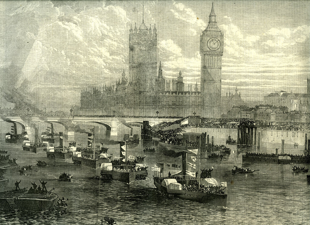 Thames Westminster London 1867 posters & prints by Anonymous