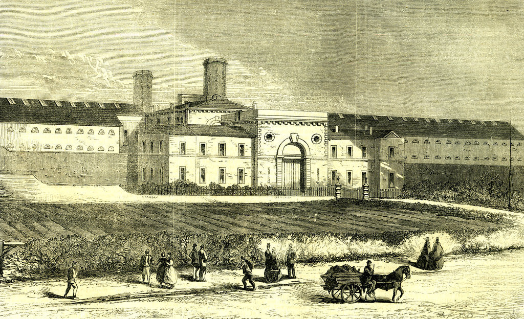 Detail of Dublin Ireland 1866 Mountjoy Prison by Anonymous