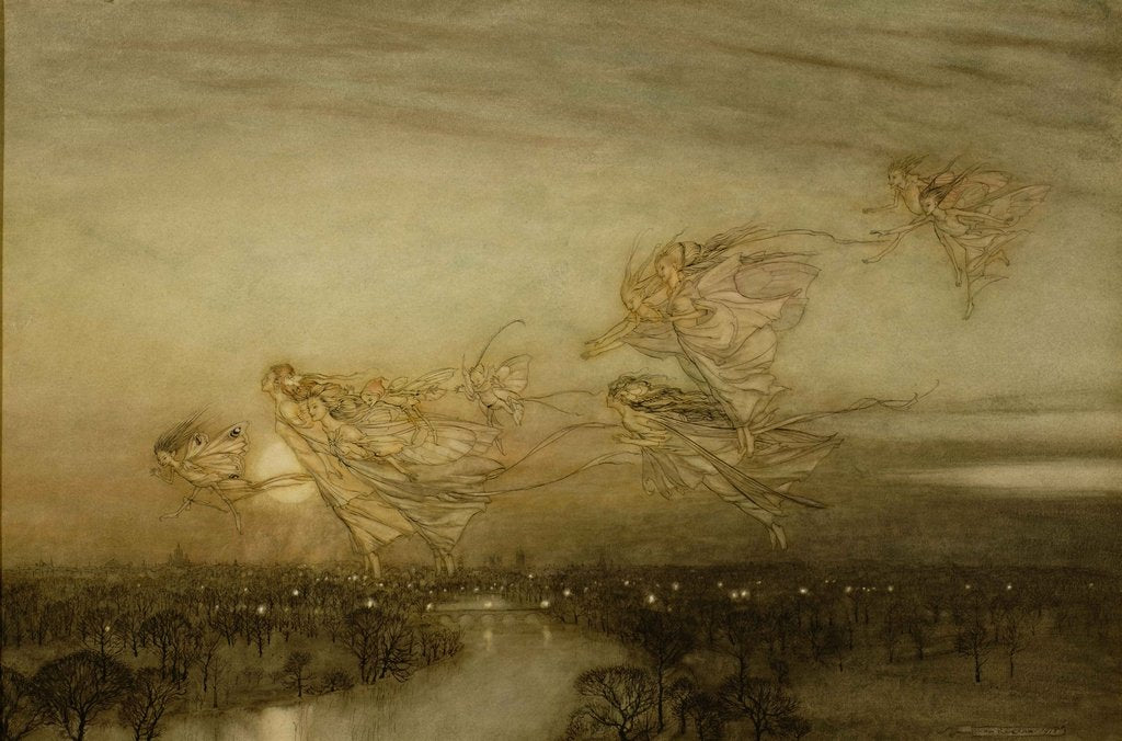 Detail of Twilight Dreams, 1913 by Arthur Rackham