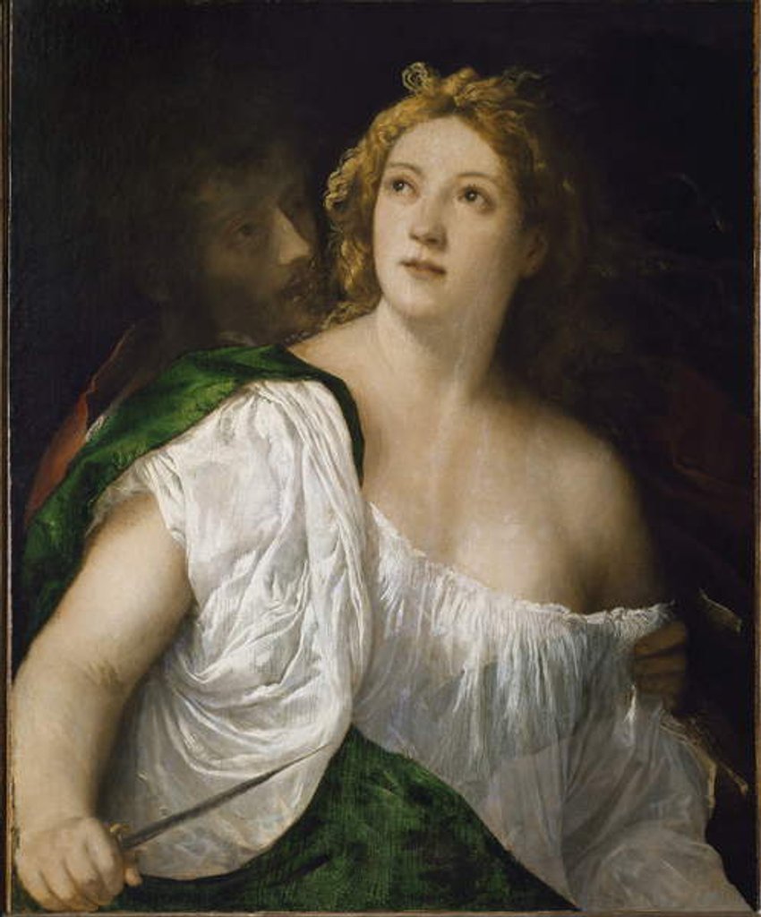 Detail of Lucrece and Tarquin by Titian