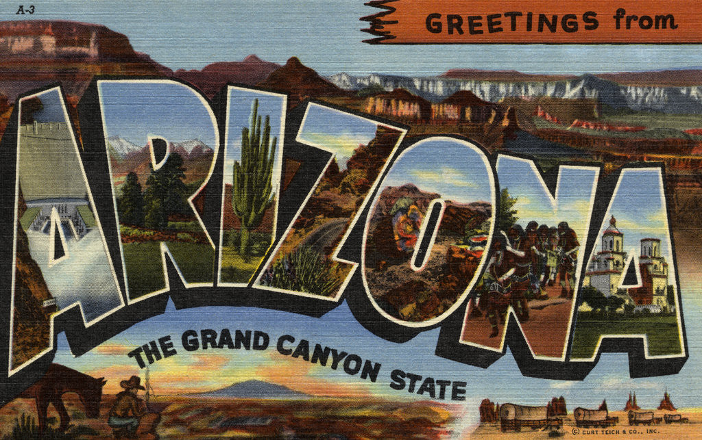 Detail of Greeting Card from Arizona by Corbis