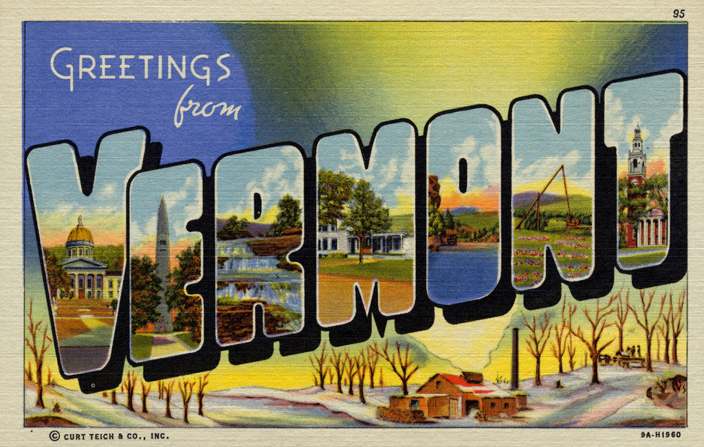 Detail of Greeting Card from Vermont by Corbis