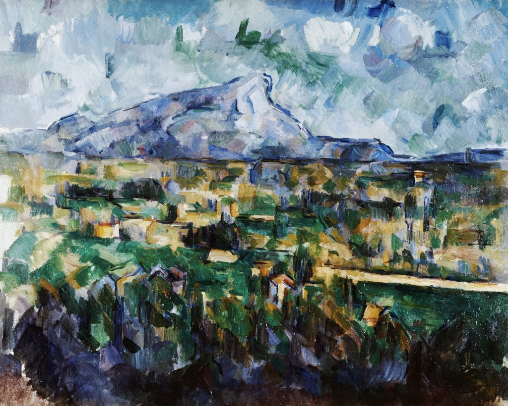 Detail of Mont Sainte-Victoire by Paul Cezanne