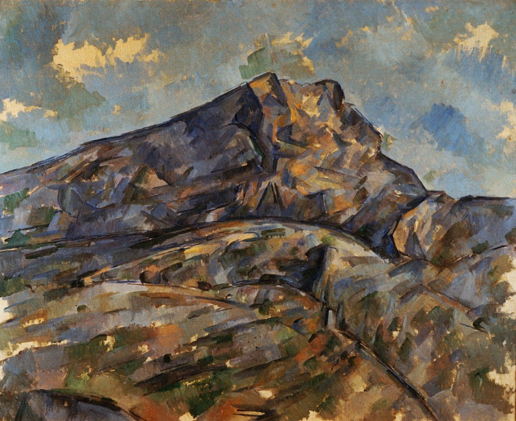 Detail of Mont Sainte-Victoire by Paul Cezanne