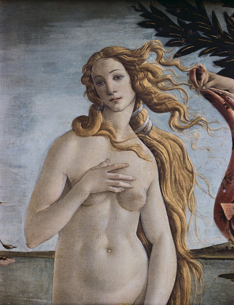 Detail of Detail of Birth of Venus by Sandro Botticelli