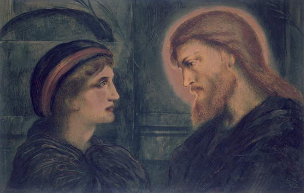 Detail of Christ and Youth, 1892 by Simeon Solomon