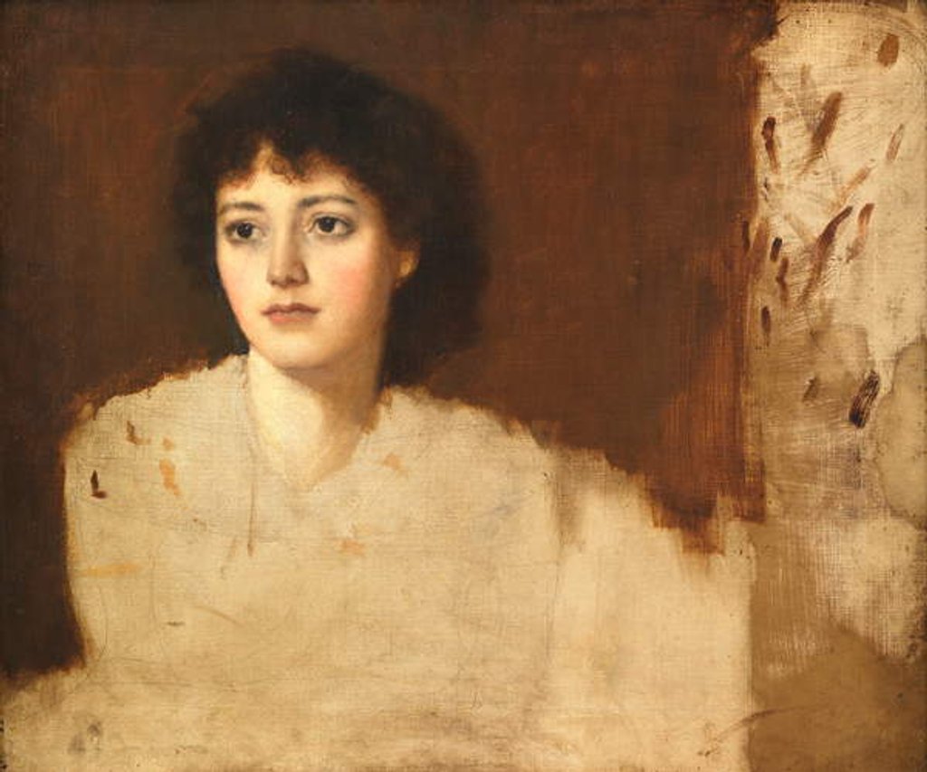 Detail of Brown Study by George Frank Miles