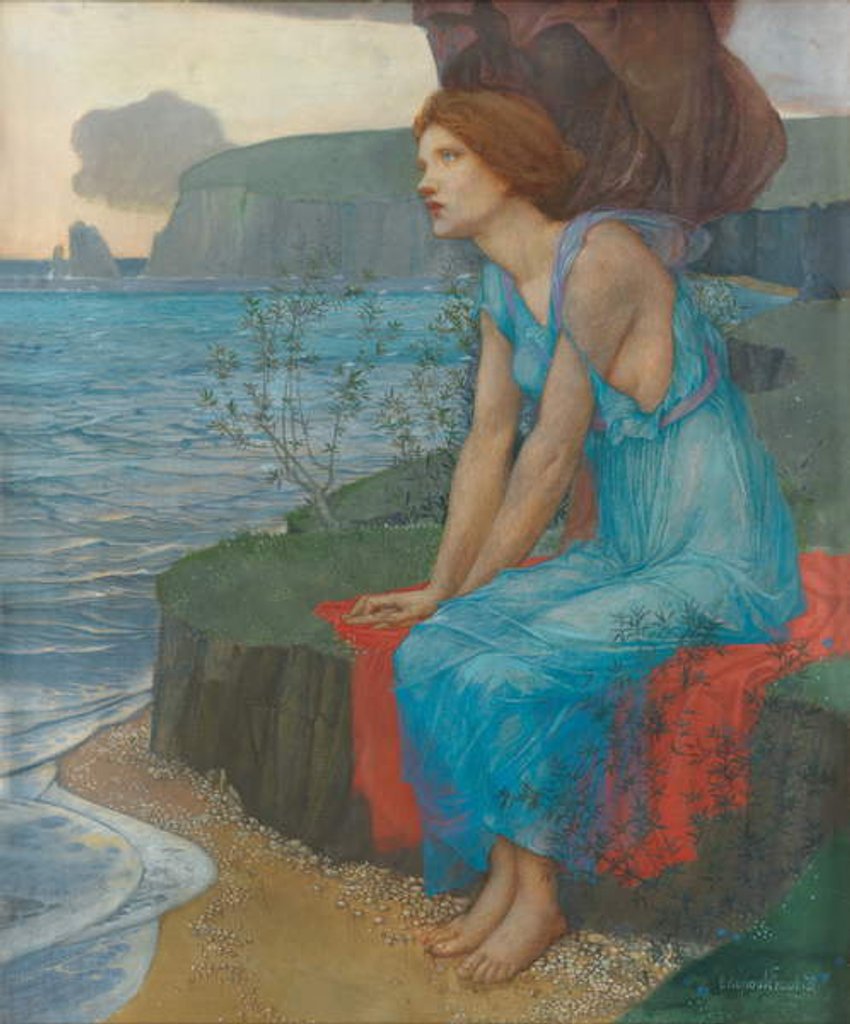 Detail of Ariadne on the Isle of Naxos by Edward Reginald Frampton