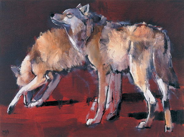 Detail of Loups, 2001 by Mark Adlington