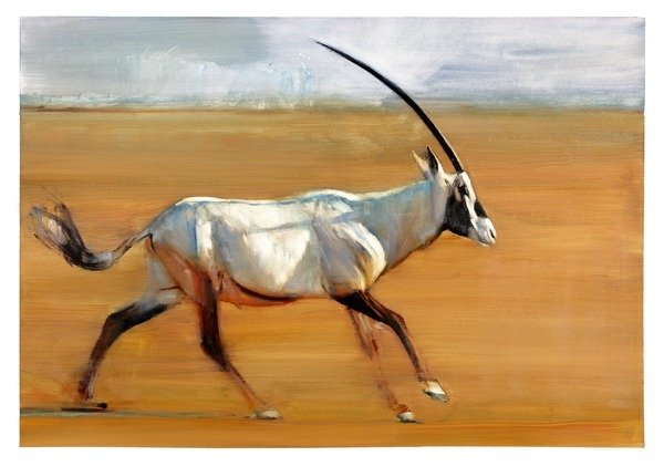 Detail of Galloping Oryx, 2010 by Mark Adlington