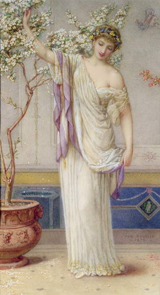 Detail of Flora, 1873 by Augustus Jules Bouvier