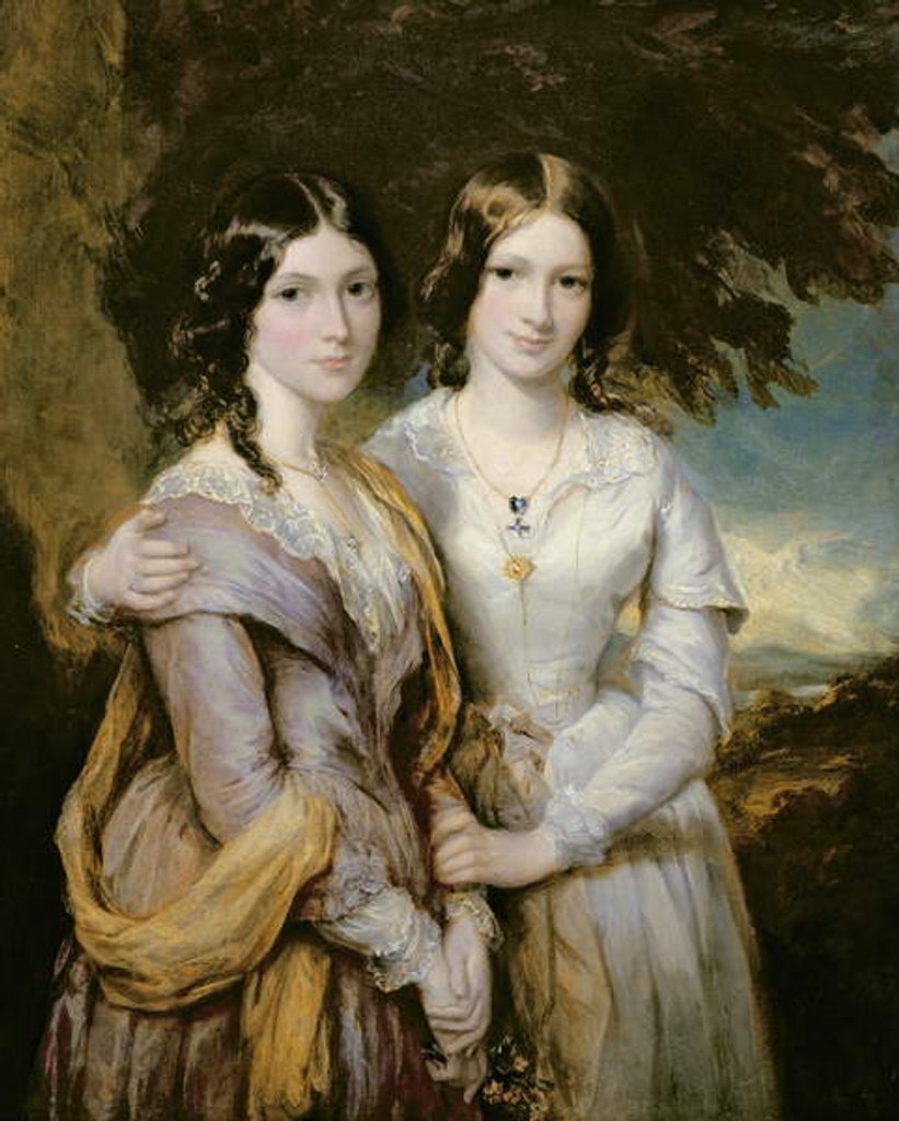 Detail of Annabella, Lady Lamington and Frederica, Countess of Scarbrough, daughters of Andrew Robert Drummond by Francis Grant