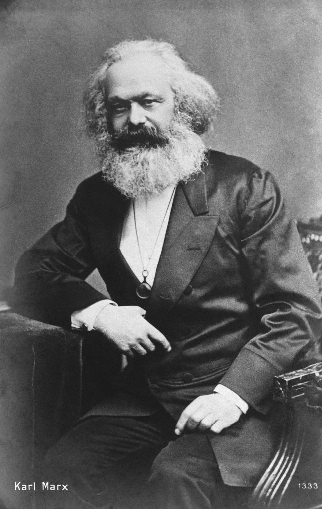 Detail of Karl Marx by Corbis