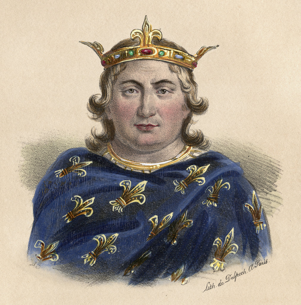 Detail of Louis VI by Corbis