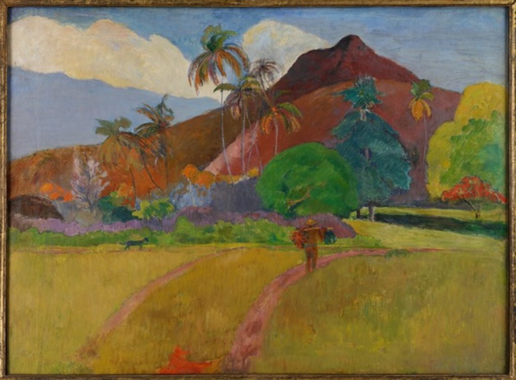 Detail of Tahitian Landscape, 1891 by Paul Gauguin