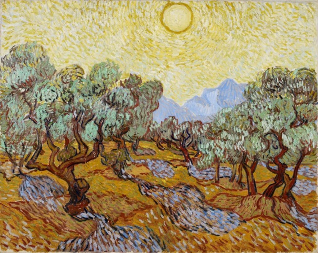 Detail of Olive Trees, 1889 by Vincent van Gogh