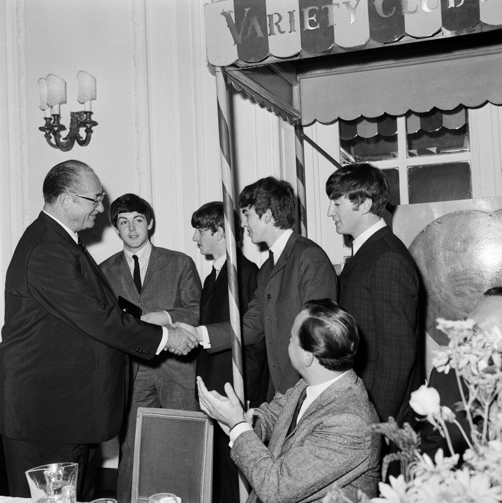 Detail of The Beatles attend the Variety Club Lunch by Staff