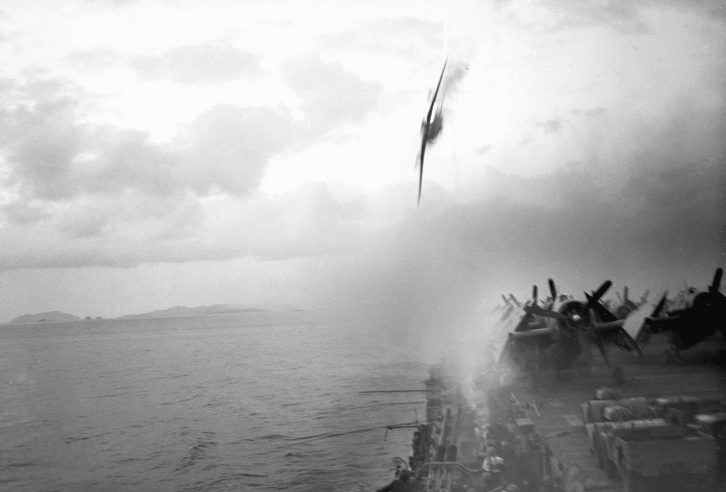 Detail of Japanese Kamikaze Plane Shot Down by Corbis