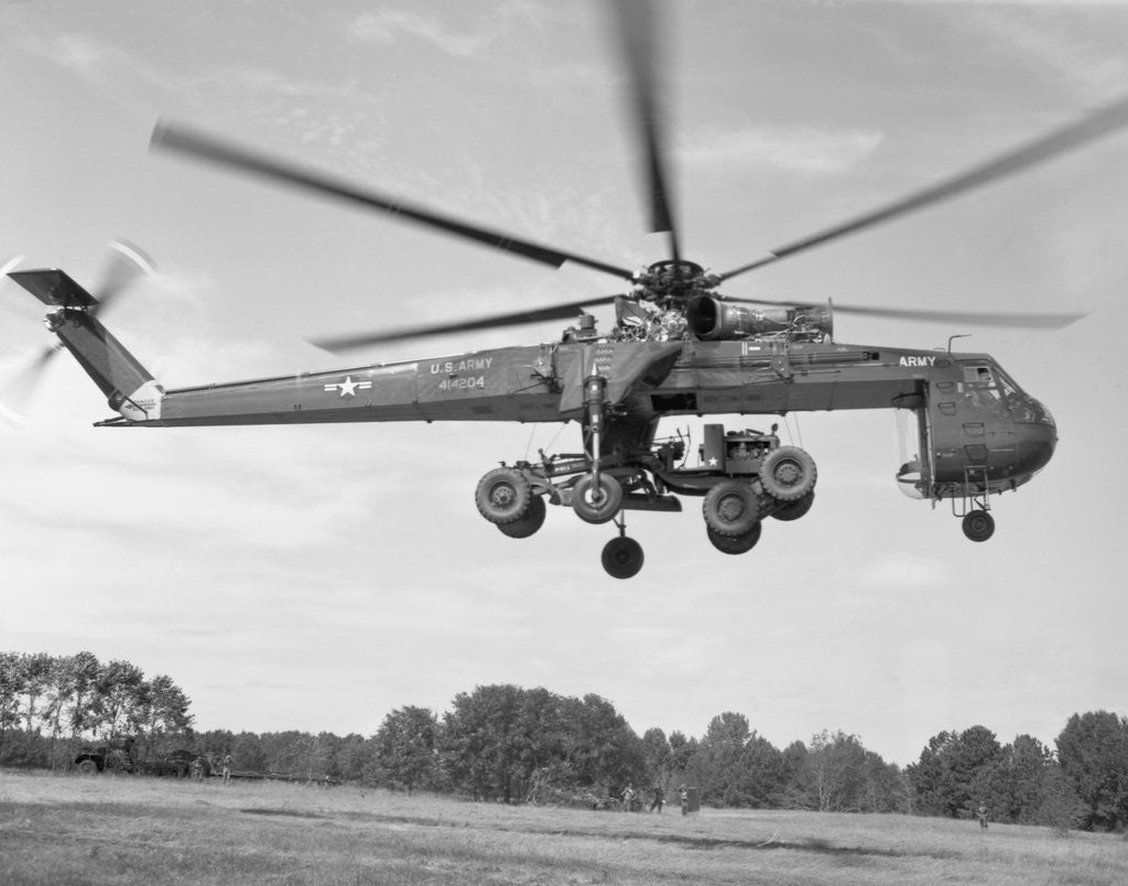 Detail of Sikorsky CH-54 Skycrane in Flight by Corbis