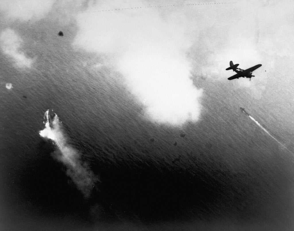 Detail of Sinking of Japanese Battleship Yamato by Corbis