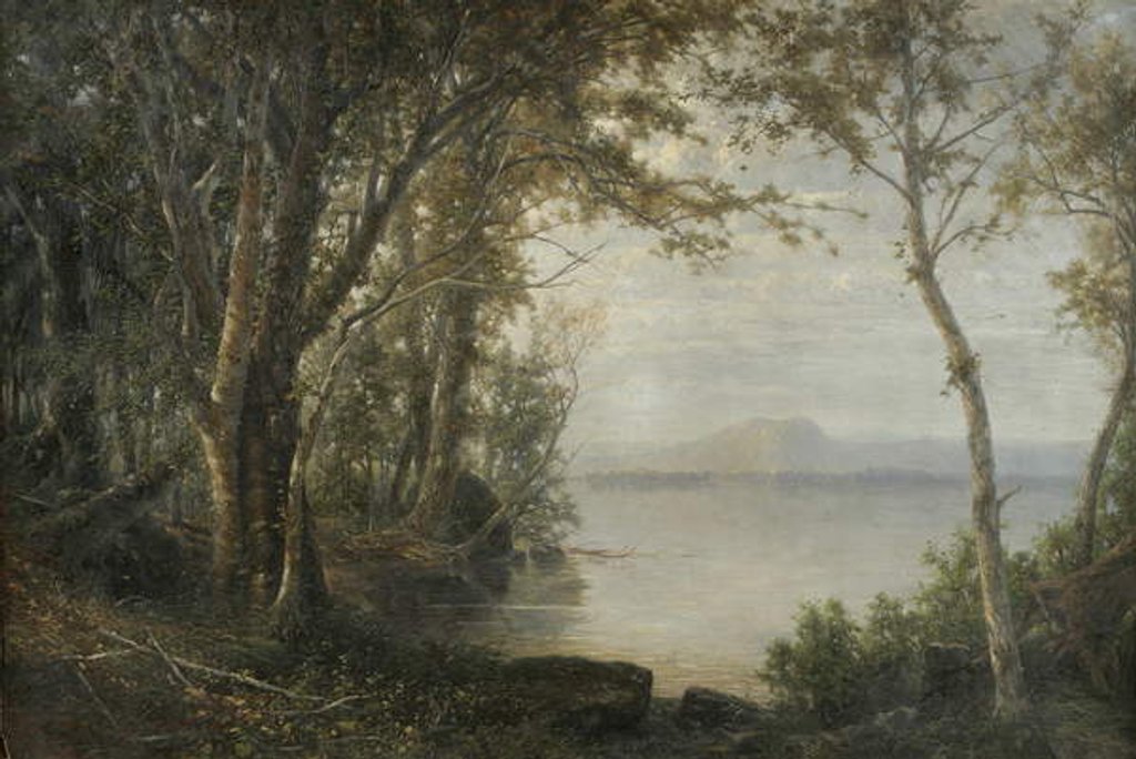 Detail of Mount Katahdin, Landscape with Lake and Mountain by Horace Wolcott Robbins